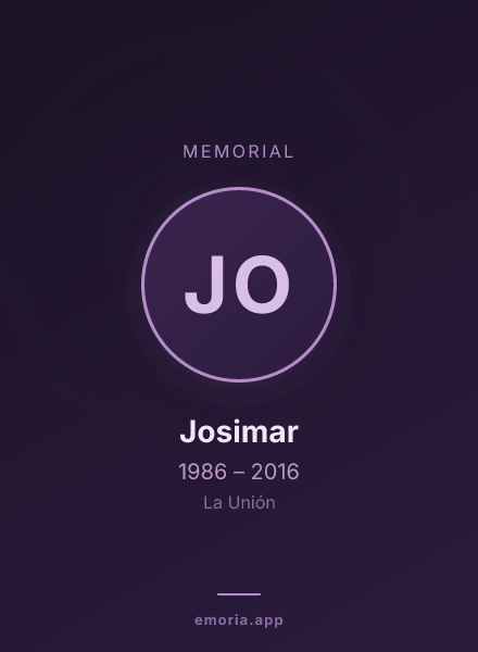 Memorial portrait of Josimar