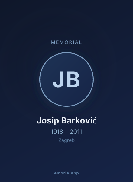 Memorial portrait of Josip Barković