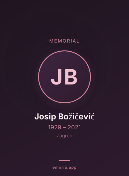 Memorial portrait of Josip Božičević