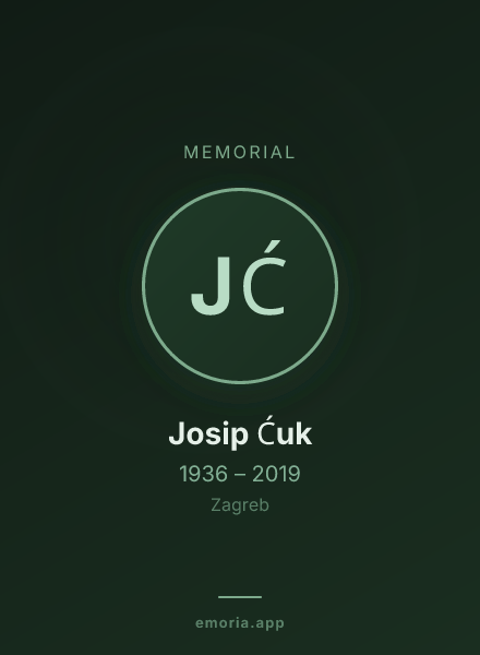 Memorial portrait of Josip Ćuk