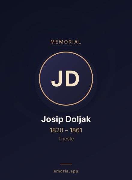 Memorial portrait of Josip Doljak