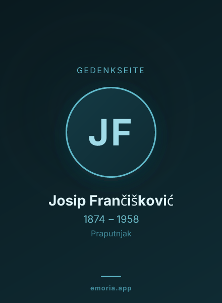 Gedenkportrait von Josip Frančišković