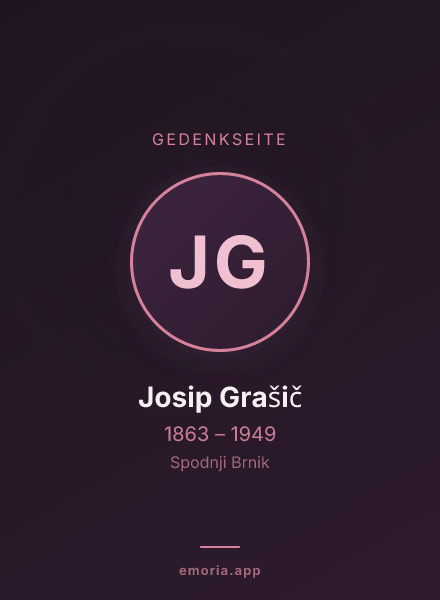 Gedenkportrait von Josip Grašič