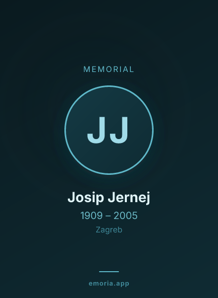 Memorial portrait of Josip Jernej