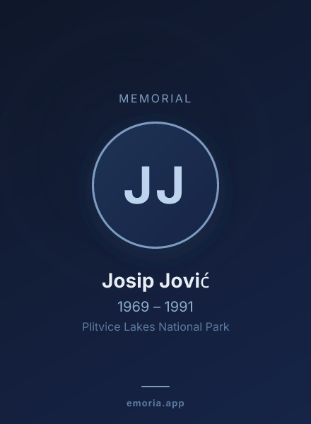 Memorial portrait of Josip Jović