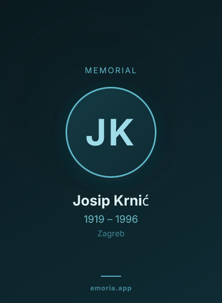 Memorial portrait of Josip Krnić