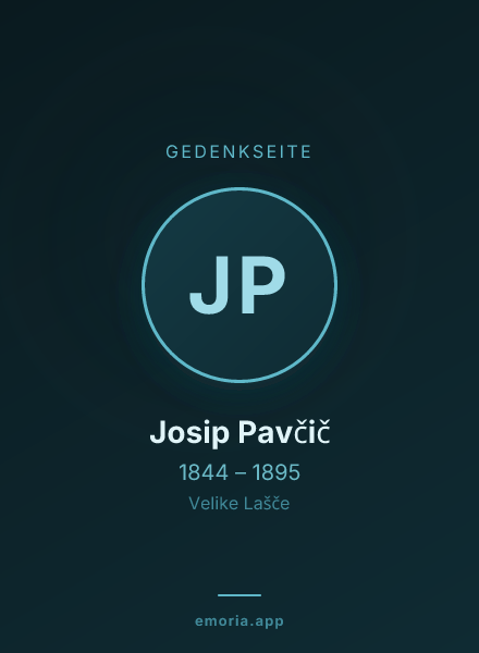 Gedenkportrait von Josip Pavčič