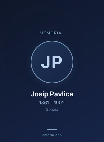 Memorial portrait of Josip Pavlica