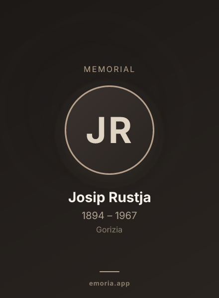 Memorial portrait of Josip Rustja