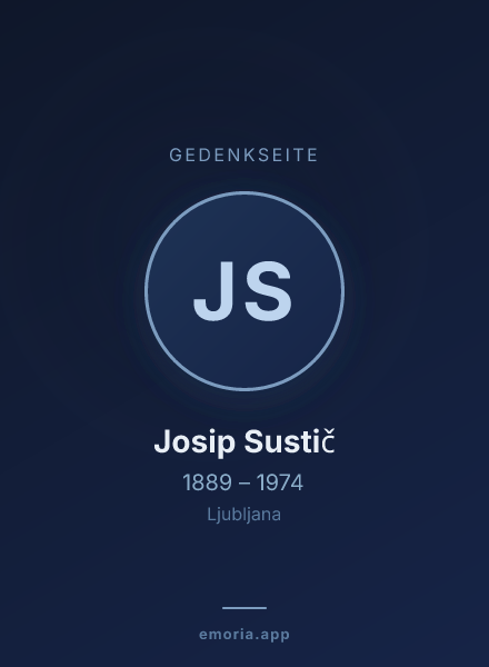 Gedenkportrait von Josip Sustič