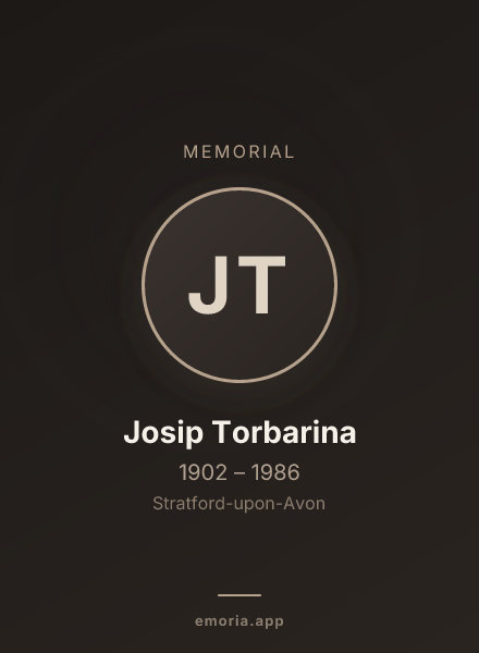 Memorial portrait of Josip Torbarina