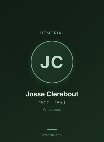 Memorial portrait of Josse Clerebout