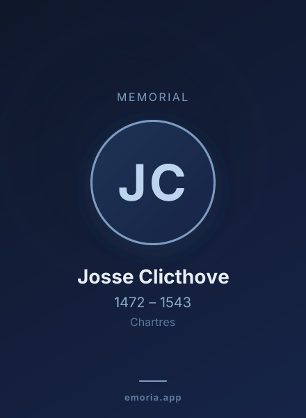 Memorial portrait of Josse Clicthove