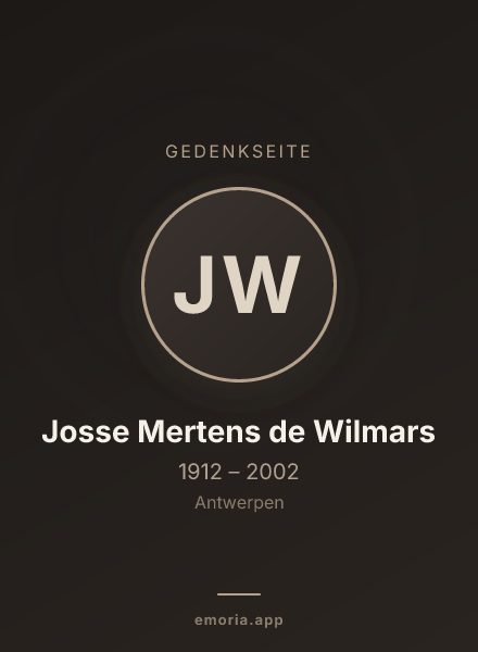 Gedenkportrait von Josse Mertens de Wilmars
