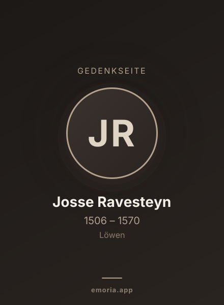 Gedenkportrait von Josse Ravesteyn