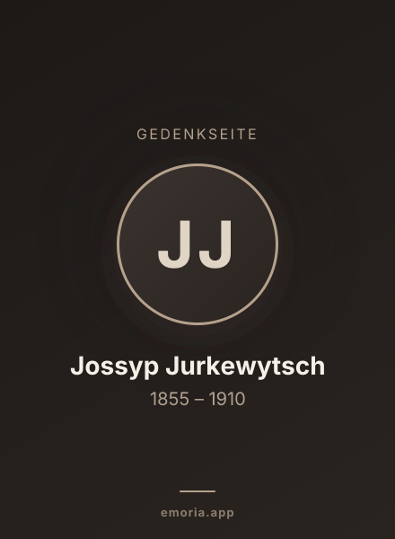 Gedenkportrait von Jossyp Jurkewytsch