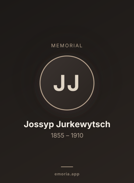 Memorial portrait of Jossyp Jurkewytsch