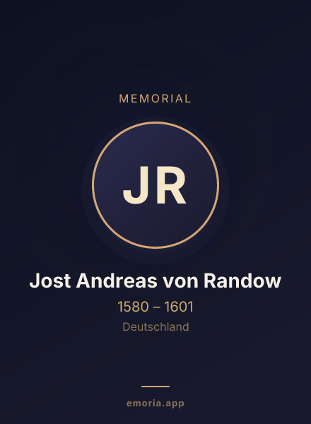 Memorial portrait of Jost Andreas von Randow