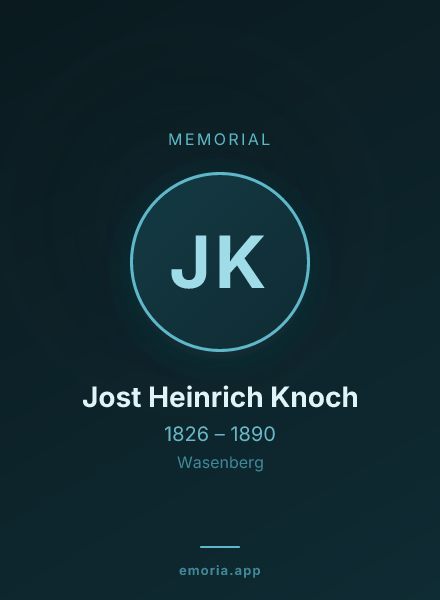 Memorial portrait of Jost Heinrich Knoch