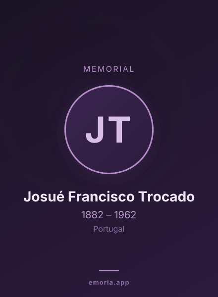 Memorial portrait of Josué Francisco Trocado