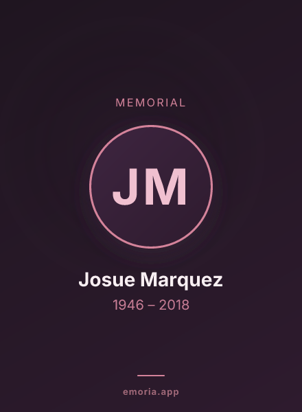 Memorial portrait of Josue Marquez
