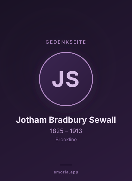 Gedenkportrait von Jotham Bradbury Sewall