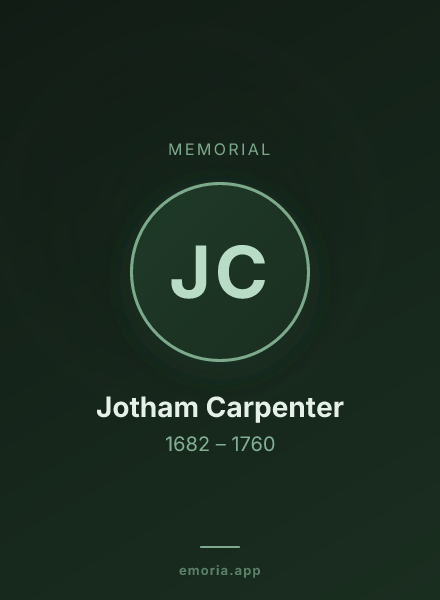 Memorial portrait of Jotham Carpenter