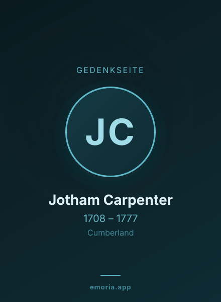 Gedenkportrait von Jotham Carpenter