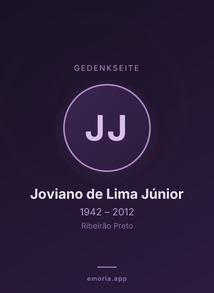 Gedenkportrait von Joviano de Lima Júnior