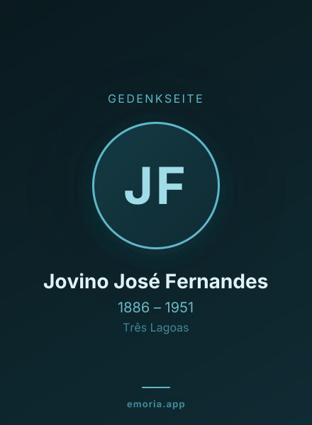 Gedenkportrait von Jovino José Fernandes