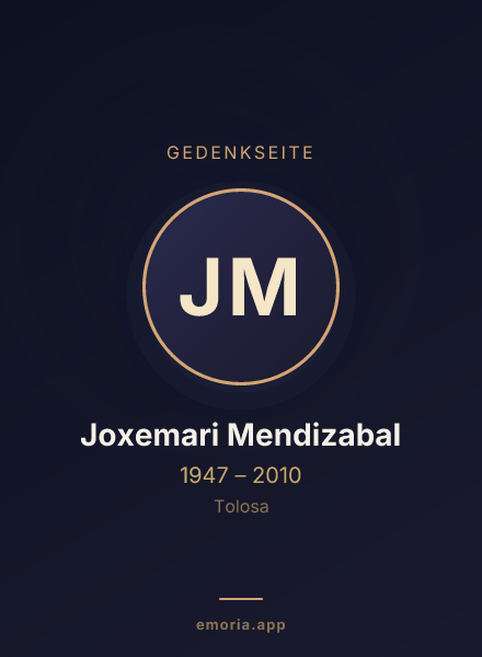 Gedenkportrait von Joxemari Mendizabal
