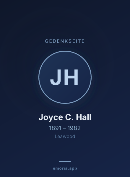 Gedenkportrait von Joyce C. Hall