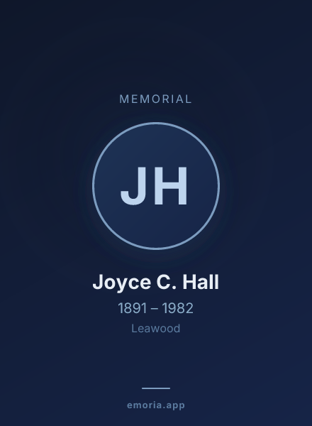 Memorial portrait of Joyce C. Hall
