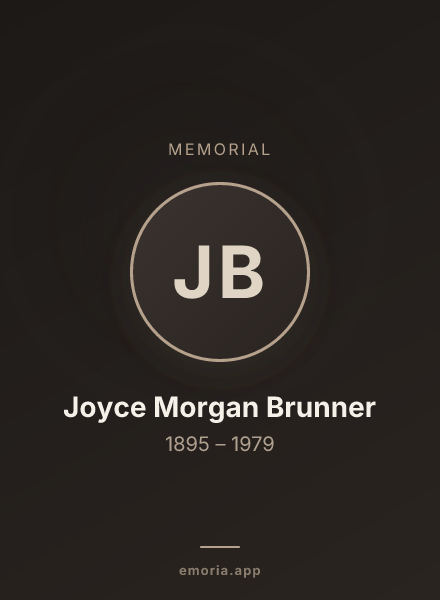 Memorial portrait of Joyce Morgan Brunner