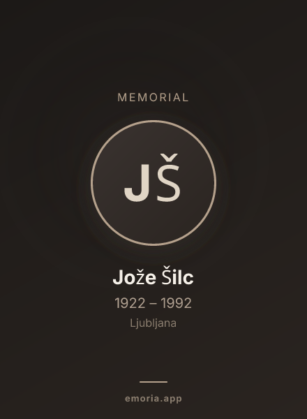 Memorial portrait of Jože Šilc