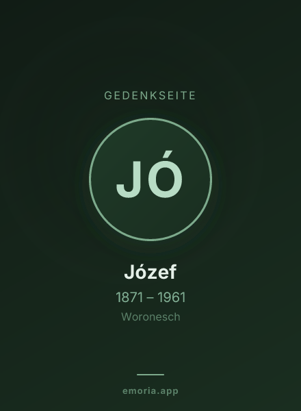 Gedenkportrait von Józef