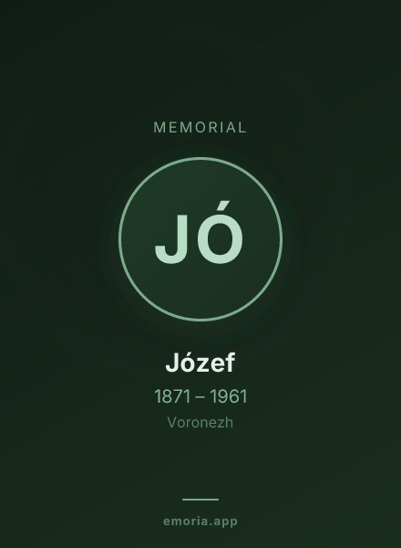Memorial portrait of Józef