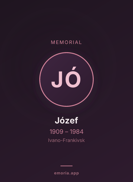 Memorial portrait of Józef
