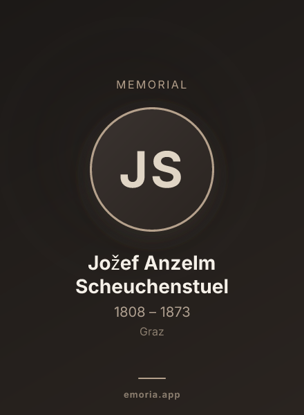 Memorial portrait of Jožef Anzelm Scheuchenstuel