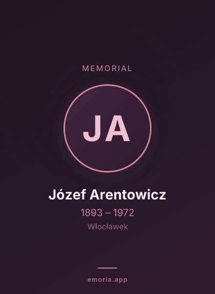 Memorial portrait of Józef Arentowicz