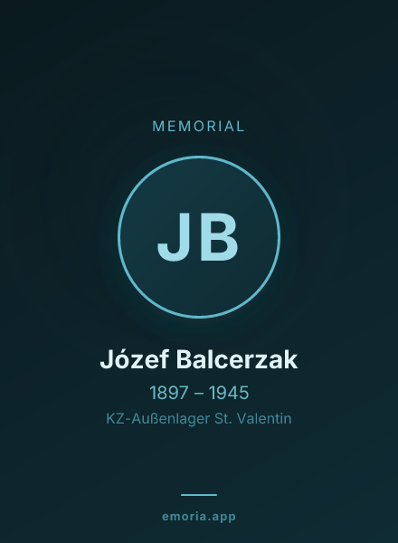 Memorial portrait of Józef Balcerzak