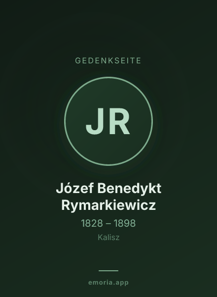 Gedenkportrait von Józef Benedykt Rymarkiewicz