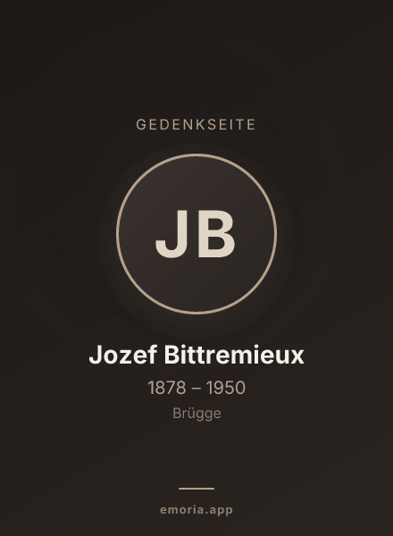 Gedenkportrait von Jozef Bittremieux