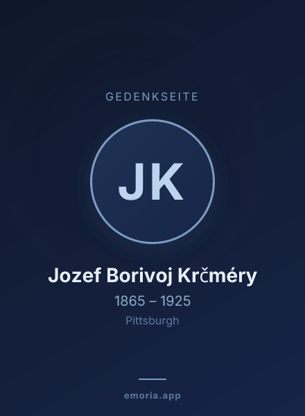Gedenkportrait von Jozef Borivoj Krčméry