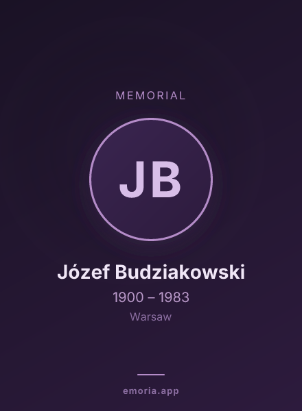 Memorial portrait of Józef Budziakowski