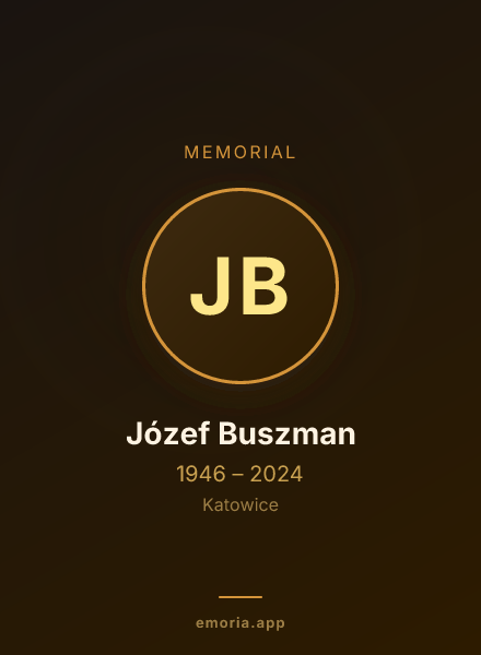 Memorial portrait of Józef Buszman