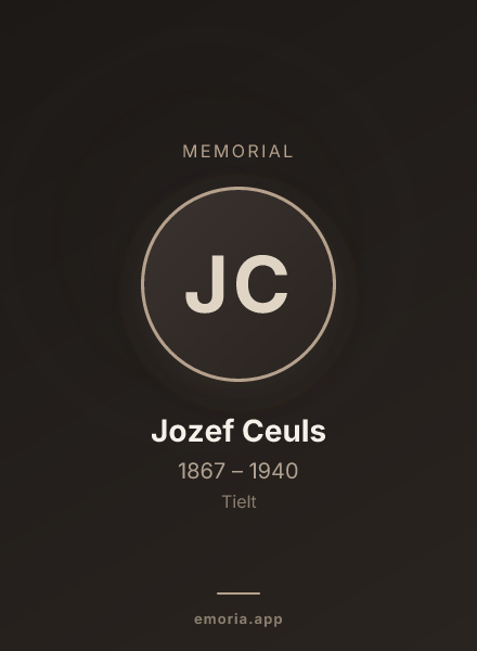 Memorial portrait of Jozef Ceuls