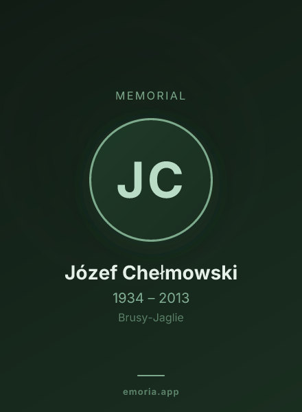 Memorial portrait of Józef Chełmowski