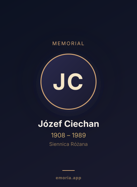 Memorial portrait of Józef Ciechan