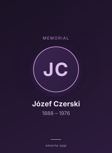 Memorial portrait of Józef Czerski